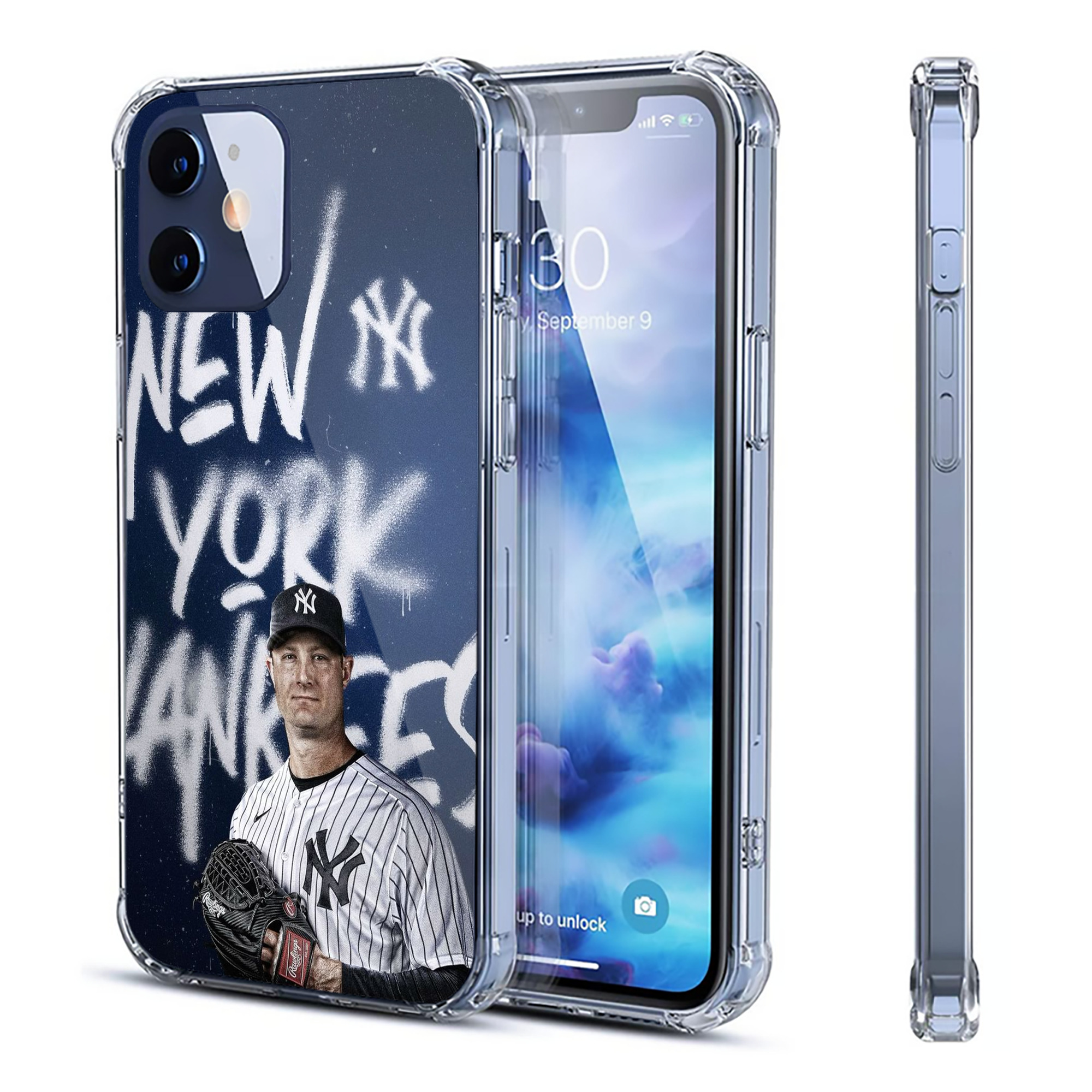 Gerrit Cole 18 Clear IPhone 12 Case – Soft TPU With UV Print – Enhanced Drop Protection, Precise Fit, Anti-Fingerprint, Customizable Design, Scratch-Resistant, Yellow-Resistant